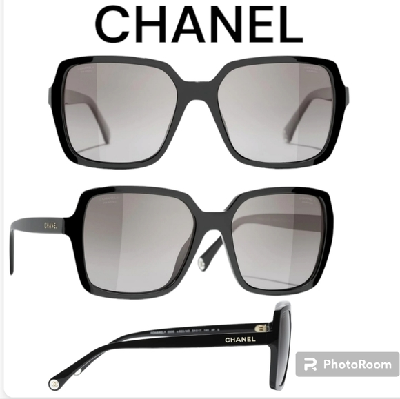 CHANEL Accessories - CHANEL POLARIZED SUNGLASSES Ref.5505 C622/M3 BLACK LENS GRAY